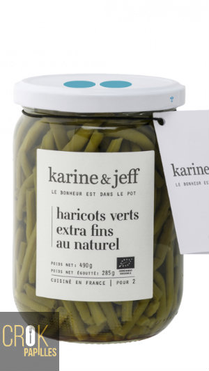 Haricots verts extras-fins au naturel AB - 490g